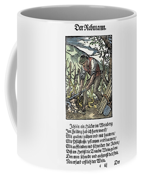 1568 Coffee Mug featuring the painting Vinegrower, 1568 #2 by Granger