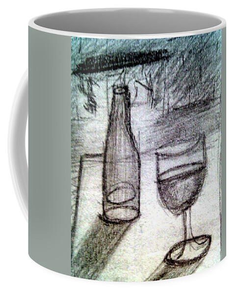 Prison Art Coffee Mug featuring the drawing Untitled 60 by Donald C-Note Hooker