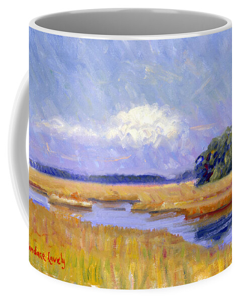 Marsh Coffee Mug featuring the painting 278 Autumn Marsh by Candace Lovely