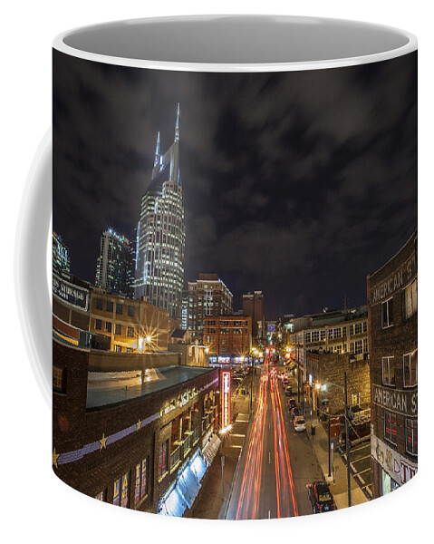 Www.cjschmit.com Coffee Mug featuring the photograph 2nd Ave and Broadway by CJ Schmit