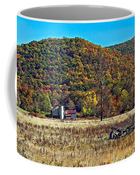 West Virginia Coffee Mug featuring the photograph Autumn Farm #3 by Steve Harrington