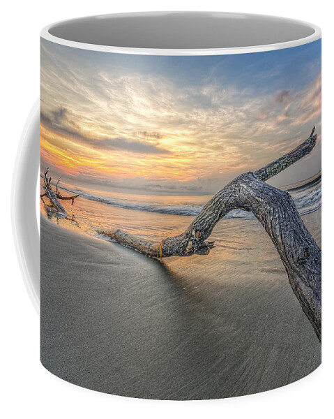 Abstract Coffee Mug featuring the photograph Bough in Ocean by Peter Lakomy