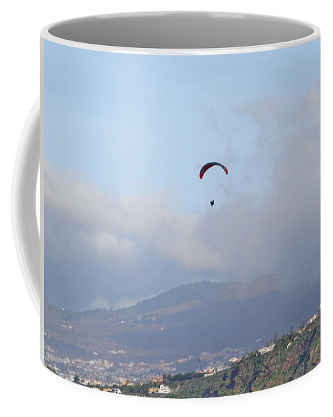 Atlantic Ocean Coffee Mug featuring the photograph Paragliders #3 by Jouko Lehto