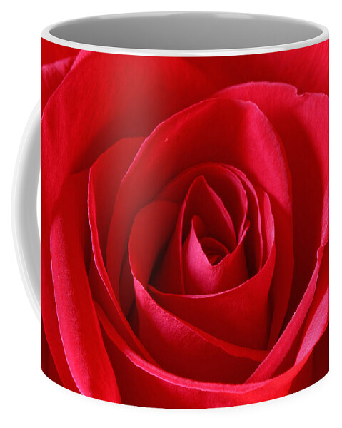Background Coffee Mug featuring the photograph Red Rose by Peter Lakomy