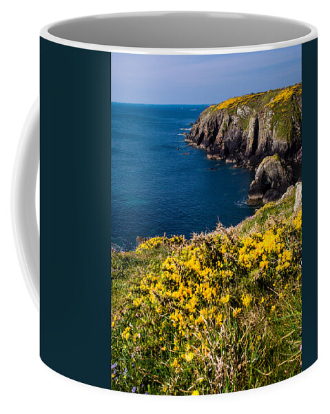 Birth Place Coffee Mug featuring the photograph St Non's Bay Pembrokeshire by Mark Llewellyn