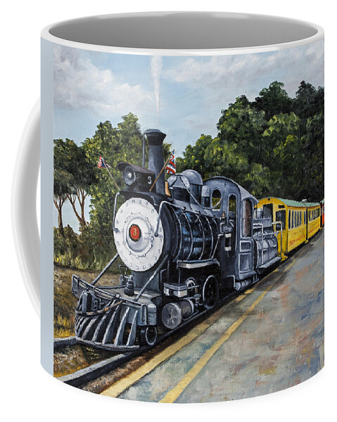 Transportation Coffee Mug featuring the painting Sugar Cane Train by Darice Machel McGuire