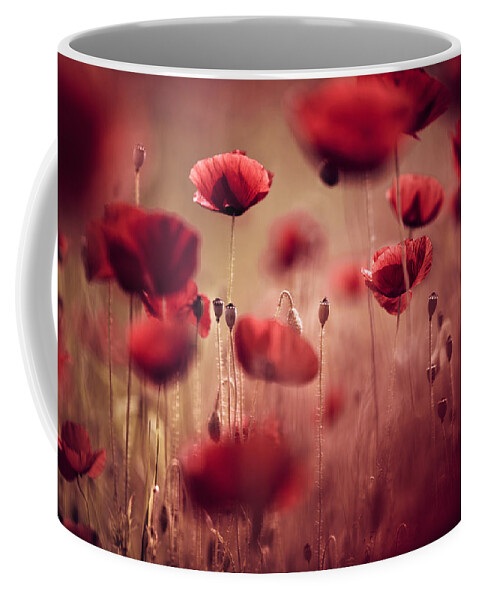 Poppy Coffee Mug featuring the photograph Summer Poppy by Nailia Schwarz