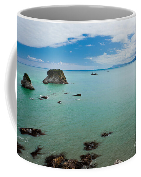 South Island Coffee Mug featuring the photograph Tasman Sea at West Coast of South Island of NZ #3 by Stephan Pietzko