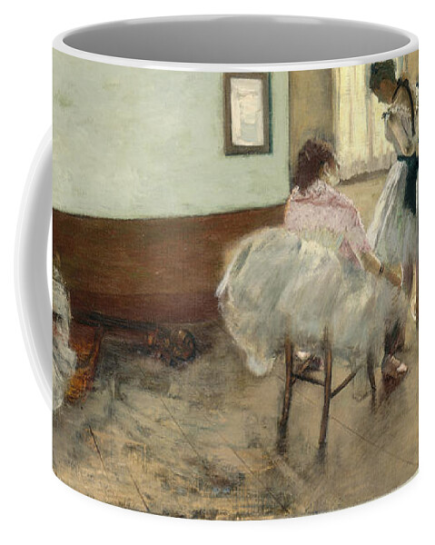 Edgar Degas Coffee Mug featuring the painting The Dance Lesson #3 by Edgar Degas