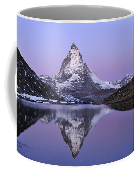 Feb0514 Coffee Mug featuring the photograph The Matterhorn And Riffelsee Lake #3 by Thomas Marent