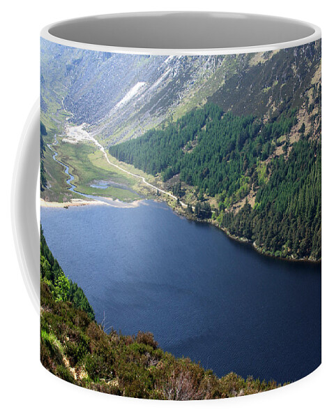 Ireland Coffee Mug featuring the photograph Upper Lake At Glendalough, Wicklow by Aidan Moran