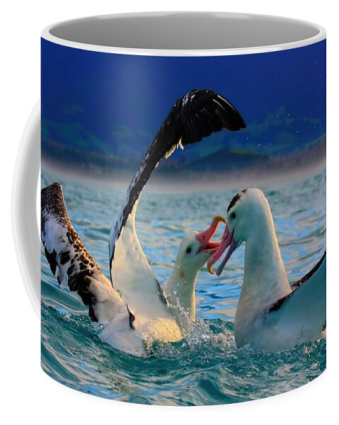 Wandering Albatross Coffee Mug featuring the photograph Wandering Albatross #3 by Amanda Stadther