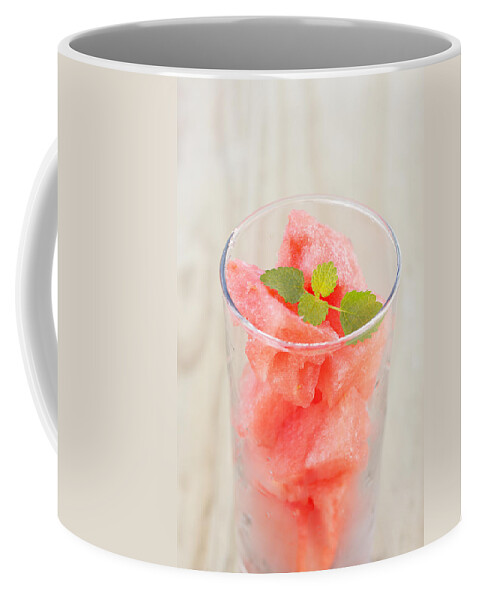 Fresh Coffee Mug featuring the photograph Watermelon #3 by Paulo Goncalves