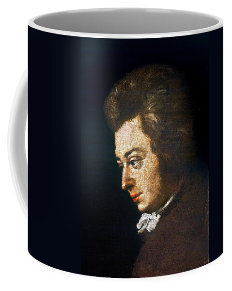 1782 Coffee Mug featuring the painting Wolfgang Amadeus Mozart (1756-1791) #3 by Granger