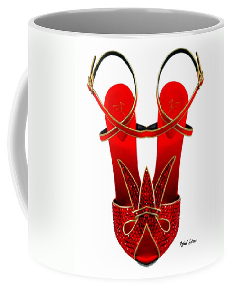 Conceptual Coffee Mug featuring the digital art Shoe Love #31 by Rafael Salazar