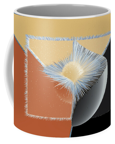 3d Coffee Mug featuring the digital art 3D Abstract 20 by Angelina Tamez