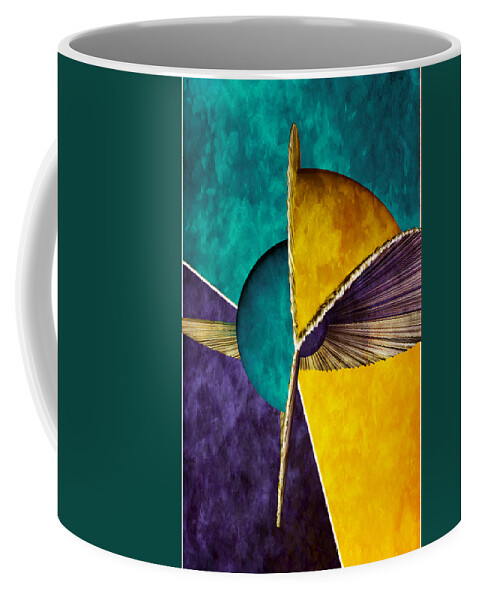 3d Coffee Mug featuring the digital art 3D Abstract 22 by Angelina Tamez