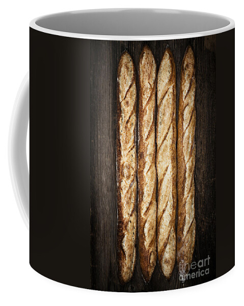 Bread Coffee Mug featuring the photograph Baguettes 3 by Elena Elisseeva