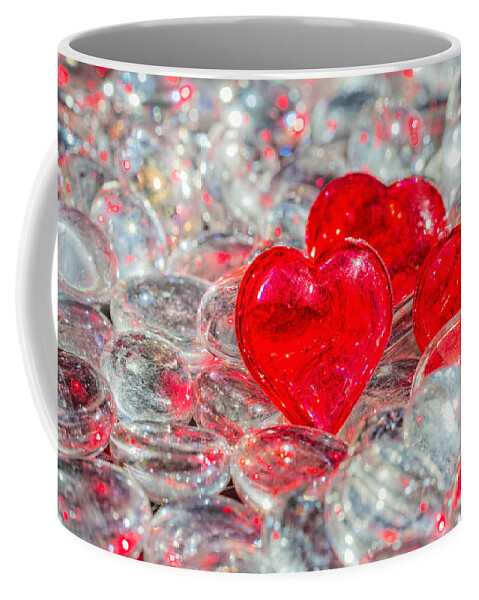 Amethyst Coffee Mug featuring the photograph Crystal Heart by Peter Lakomy
