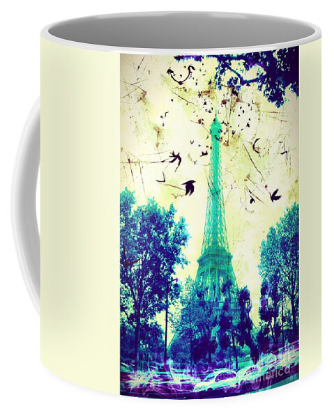 Eiffel Tower Coffee Mug featuring the digital art Eiffel Tower #4 by Marina McLain