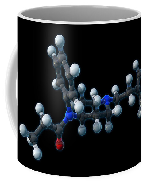 Model Coffee Mug featuring the photograph Fentanyl, Molecular Model #4 by Evan Oto