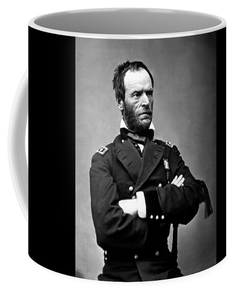 General Sherman Coffee Mug featuring the photograph General William Tecumseh Sherman #4 by War Is Hell Store