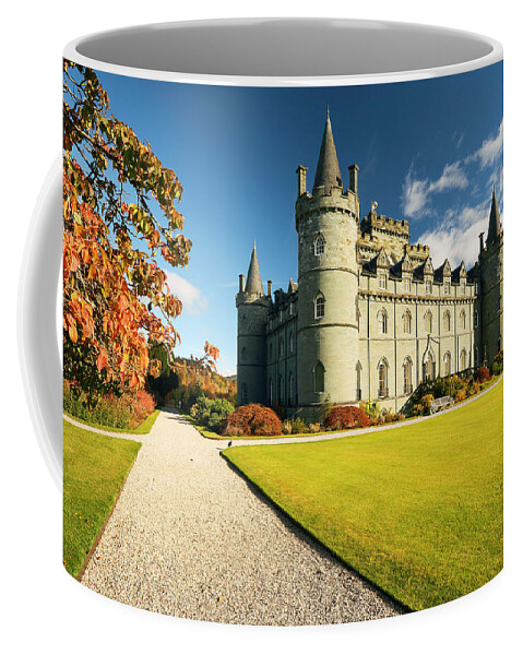 Scottish Castle Coffee Mug featuring the photograph Inveraray Castle #4 by Grant Glendinning