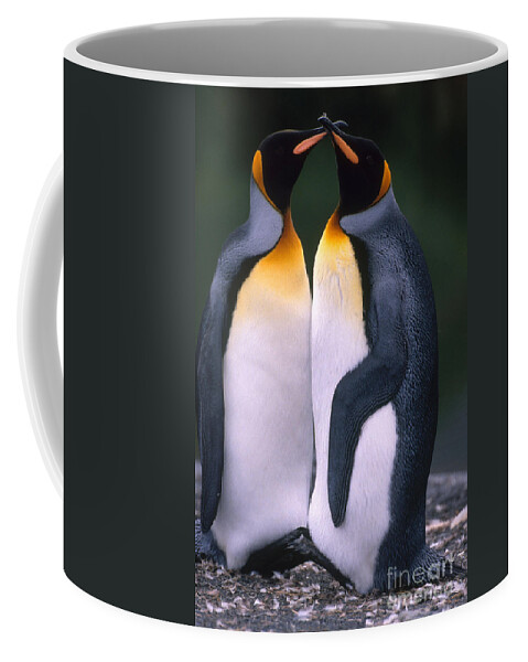 King Penguin Coffee Mug featuring the photograph King Penguins by Art Wolfe