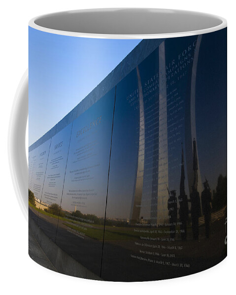 Us Coffee Mug featuring the photograph US Air Force Memorial #4 by B Christopher