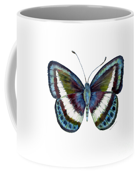 Danis Coffee Mug featuring the painting 40 Danis Danis Butterfly by Amy Kirkpatrick