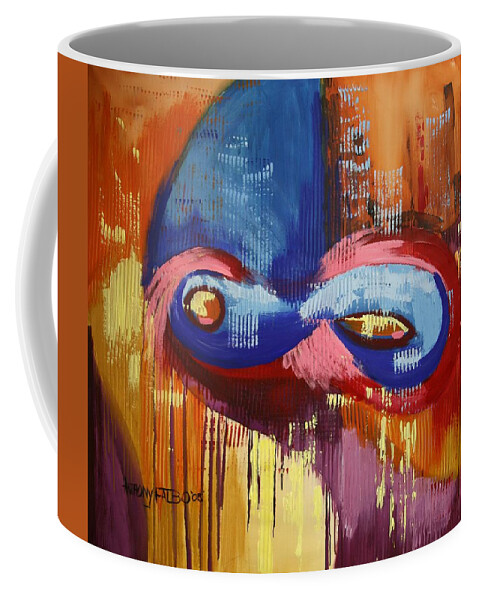 40 Days And 40 Nights Coffee Mug featuring the painting 40 Days And 40 Nights by Anthony Falbo