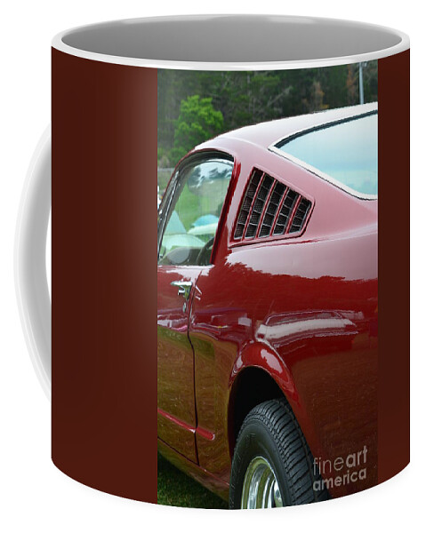 Red Coffee Mug featuring the photograph Classic Mustang #6 by Dean Ferreira