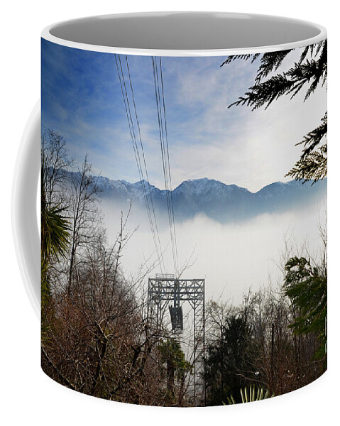 Cableway Coffee Mug featuring the photograph Cableway #5 by Mats Silvan