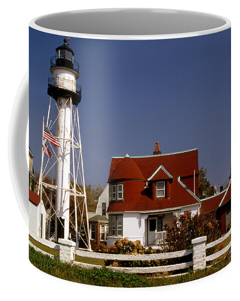 Lighthouses Coffee Mug featuring the photograph Coney Island Lighthouse #3 by Skip Willits
