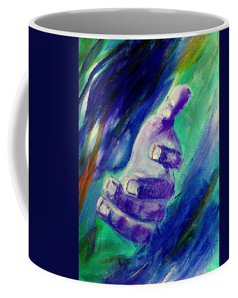 Jesus Loves You Coffee Mug featuring the painting Jesus Loves you #5 by Amanda Dinan