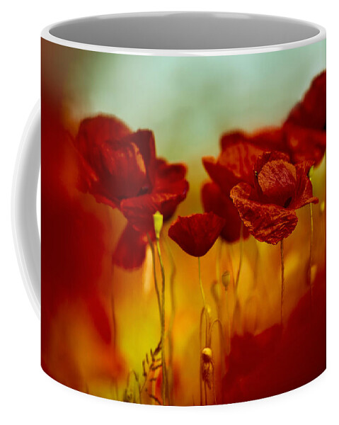 Poppy Coffee Mug featuring the photograph Summer Poppy #5 by Nailia Schwarz