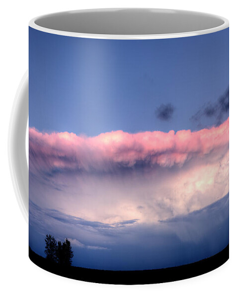 Storm Coffee Mug featuring the photograph Prairie Storm Clouds #55 by Mark Duffy