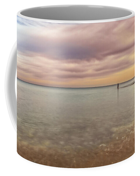 Lake Michigan Coffee Mug featuring the photograph Breakwater by Peter Lakomy