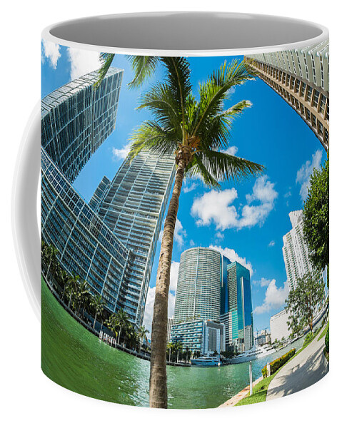 Architecture Coffee Mug featuring the photograph Downtown Miami #6 by Raul Rodriguez