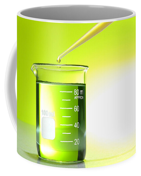 Lab Coffee Mug featuring the photograph Laboratory Experiment in Science Research Lab #6 by Science Research Lab