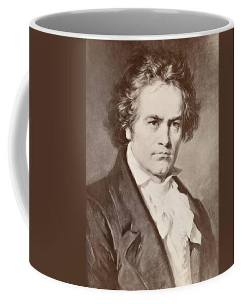 1870 Coffee Mug featuring the painting Ludwig Van Beethoven #12 by Granger