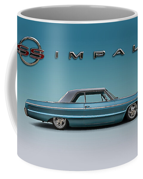 Impala Coffee Mug featuring the digital art '64 Impala SS by Douglas Pittman
