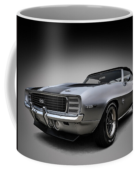 Camaro Coffee Mug featuring the digital art '69 Camaro SS #69 by Douglas Pittman