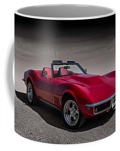 Red Coffee Mug featuring the digital art 69 Red Stingray by Douglas Pittman