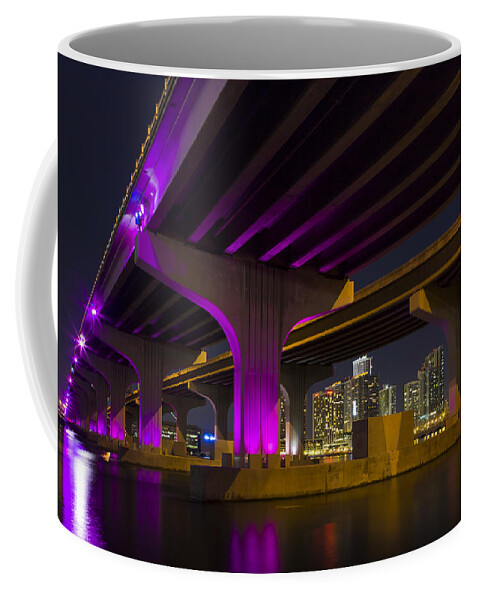 Architecture Coffee Mug featuring the photograph Miami Downtown Skyline by Raul Rodriguez