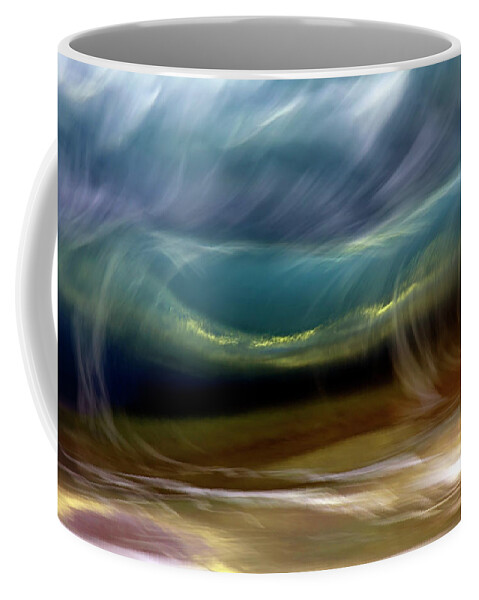 Surf Coffee Mug featuring the photograph Ocean Wave Blurred By Motion Hawaii #7 by Vince Cavataio