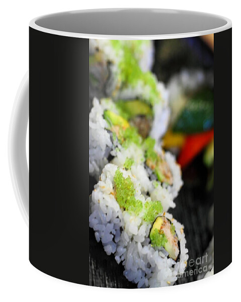 Food Coffee Mug featuring the photograph Sushi California Roll #7 by Henrik Lehnerer