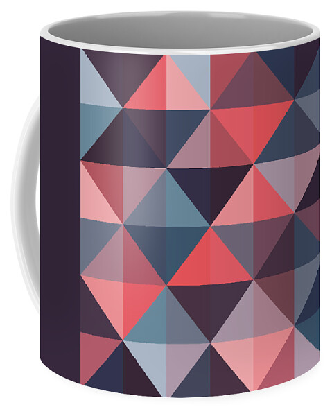 Abstract Coffee Mug featuring the digital art Pixel Art #70 by Mike Taylor