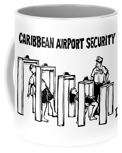 Caribbean Airport Security Coffee Mug
