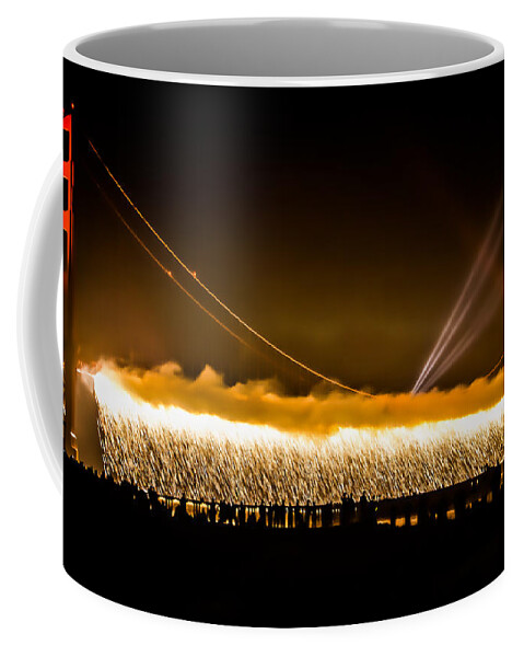 75th Anniversary Celebration Coffee Mug featuring the photograph 75th Anniversary of the Golden Gate Bridge by Weir Here And There